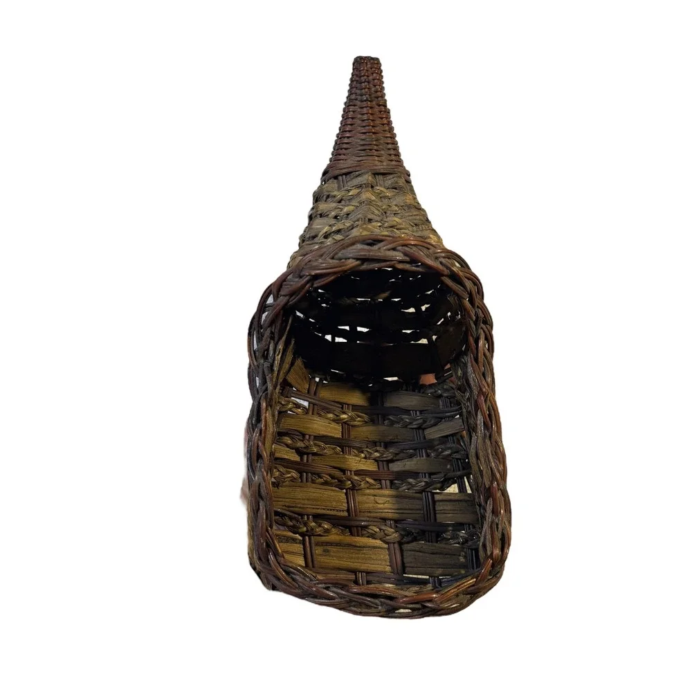 Woven Cornucopia Basket Horn of‎ Plenty Thanksgiving Harvest Decor Brown